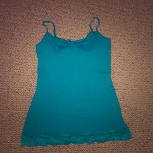 Lace lined cami